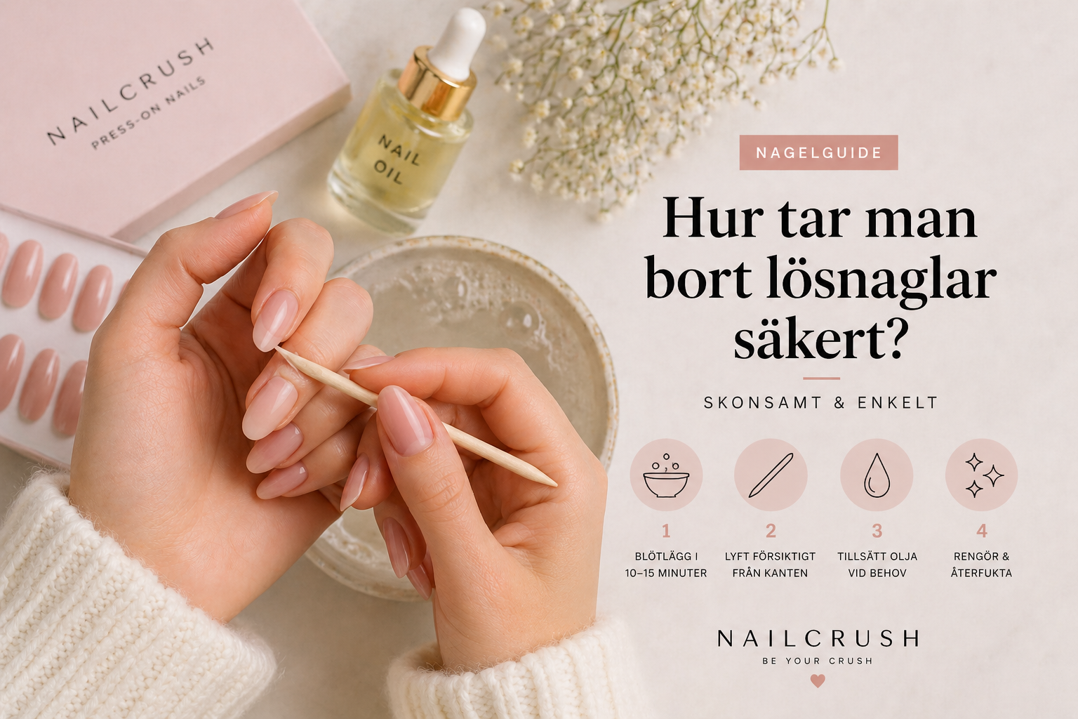 Hur tar man bort lösnaglar säkert?