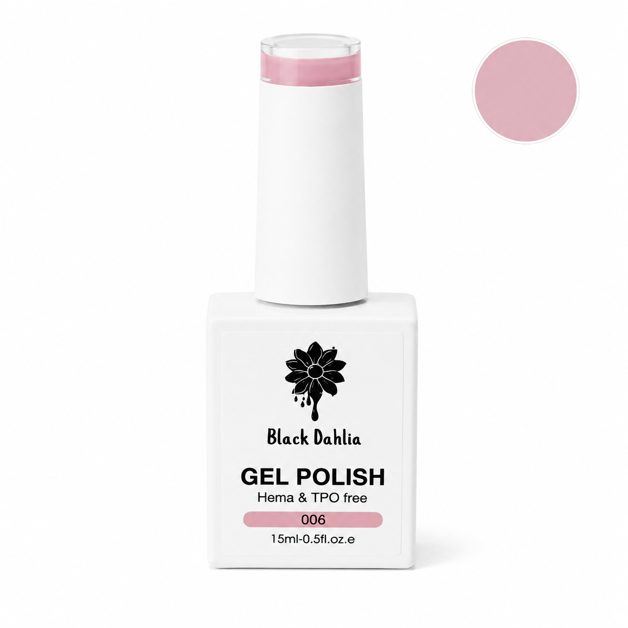 Black Dahlia Gel Polish 006 – Soft Blush Pink