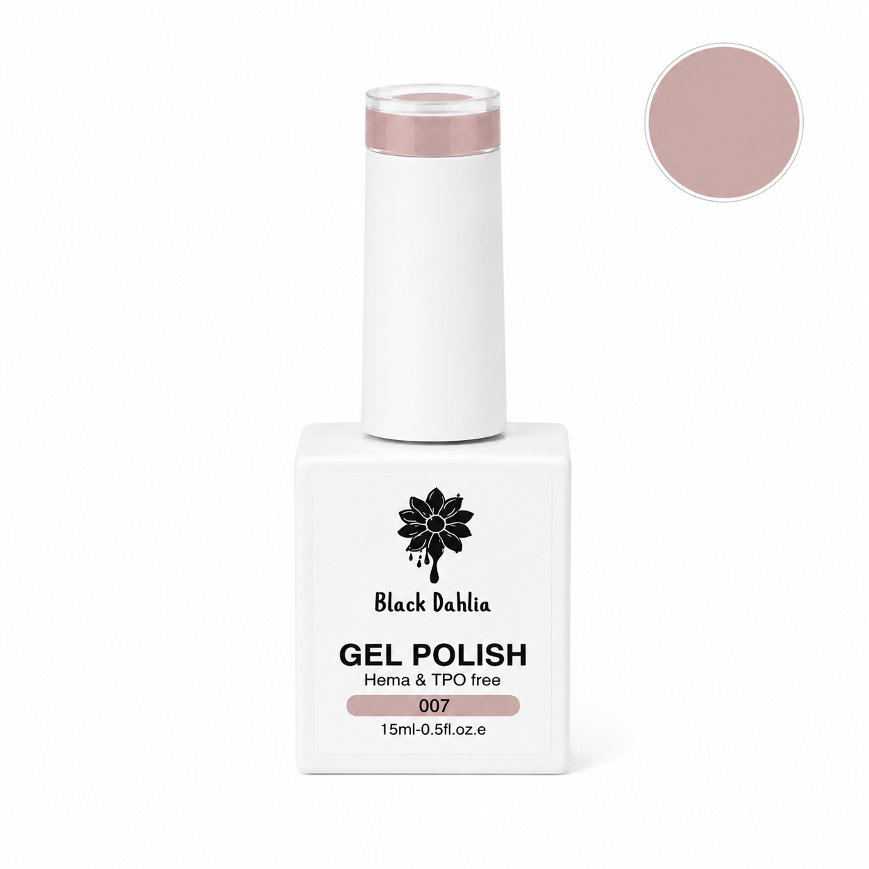 Black Dahlia Gel Polish 007 – Dusty Nude Pink