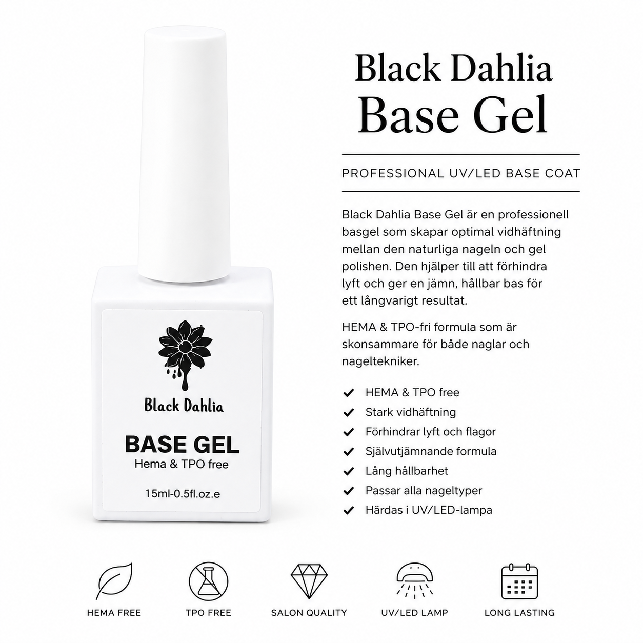 Black Dahlia Base Gel Medium 15ml