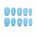 Blue Aura Press On Nails