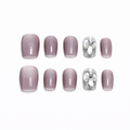 Blush Crystal Elegance Press On Nails
