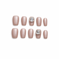Blush Crystal Glow Press On Nails