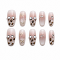 Blush Leopard Press On Nails