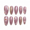 Blush Pearl Bloom Press On Nails