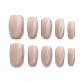 Blush Silver Edge Press On Nails
