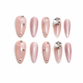 Blush Stardust Press On Nails