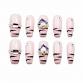 Blush Tiger Press On Nails