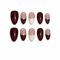 Bordeaux Elegance Press On Nails
