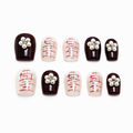 Bordeaux Pearl Press On Nails
