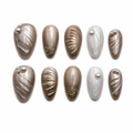 Champagne Pearl Elegance Press On Nails