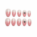 Blush Halo Press On Nails