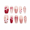 Blushing Hearts Coquette Press On Nails