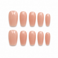 Clean Nude Coffin Press On Nails