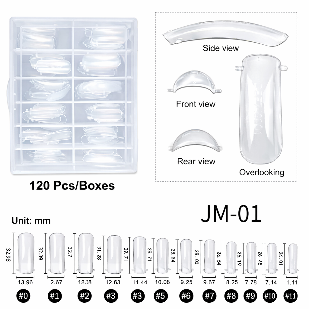 Reusable Nail Forms Tips JM-01 (120 st)