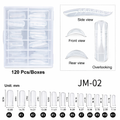 Reusable Nail Forms Tips JM-02 (120 st)