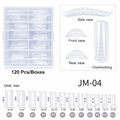 Reusable Nail Forms Tips JM-04 (120 st)