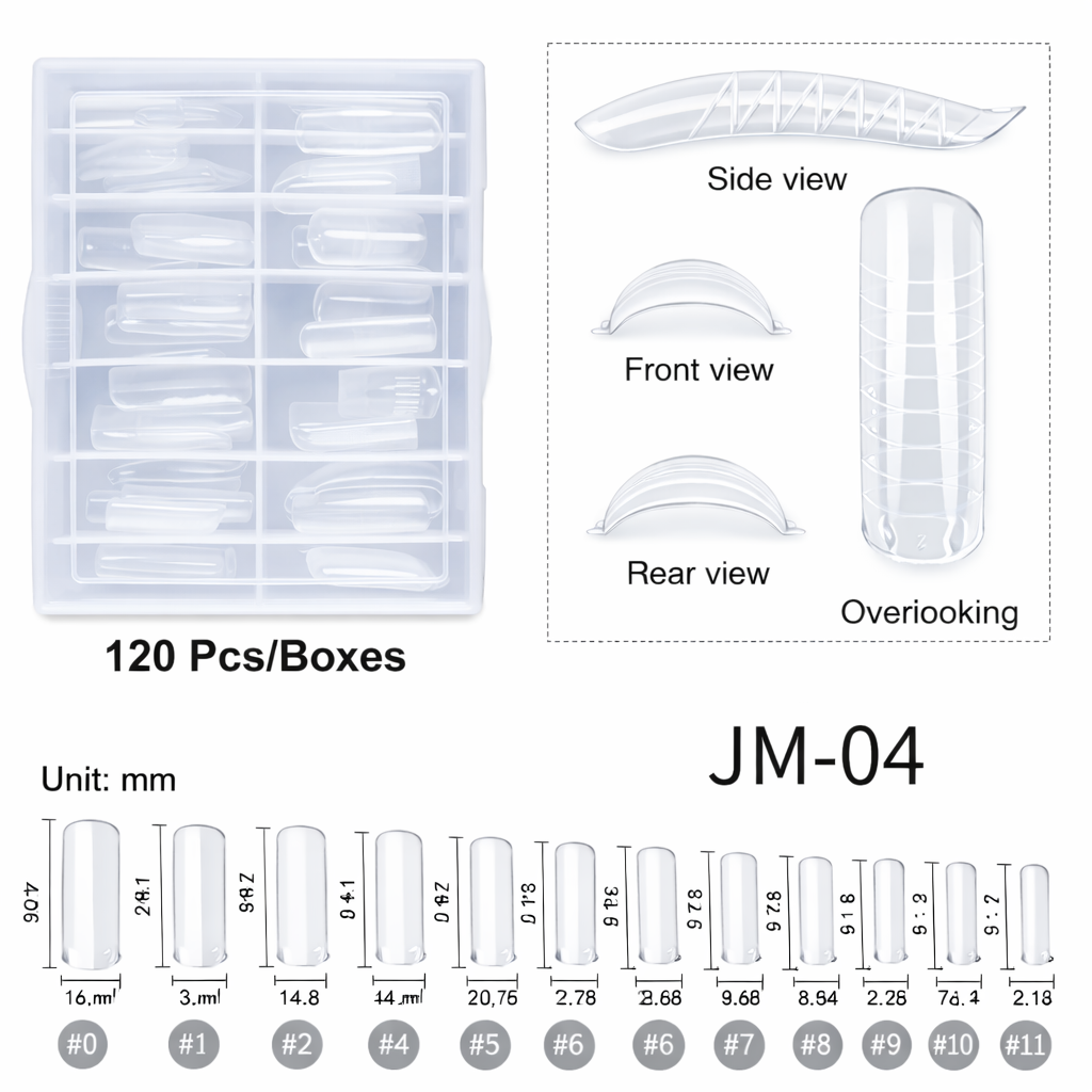 Reusable Nail Forms Tips JM-04 (120 st)