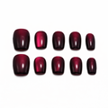 Crimson Eclipse Press On Nails
