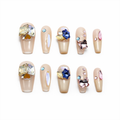 Crystal Bloom Press On Nails