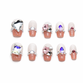 Crystal Blush Glam Press On Nails
