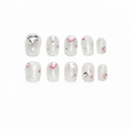 Crystal Milk Press On Nails