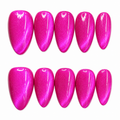 Electric Pink Velvet Cat Eye
