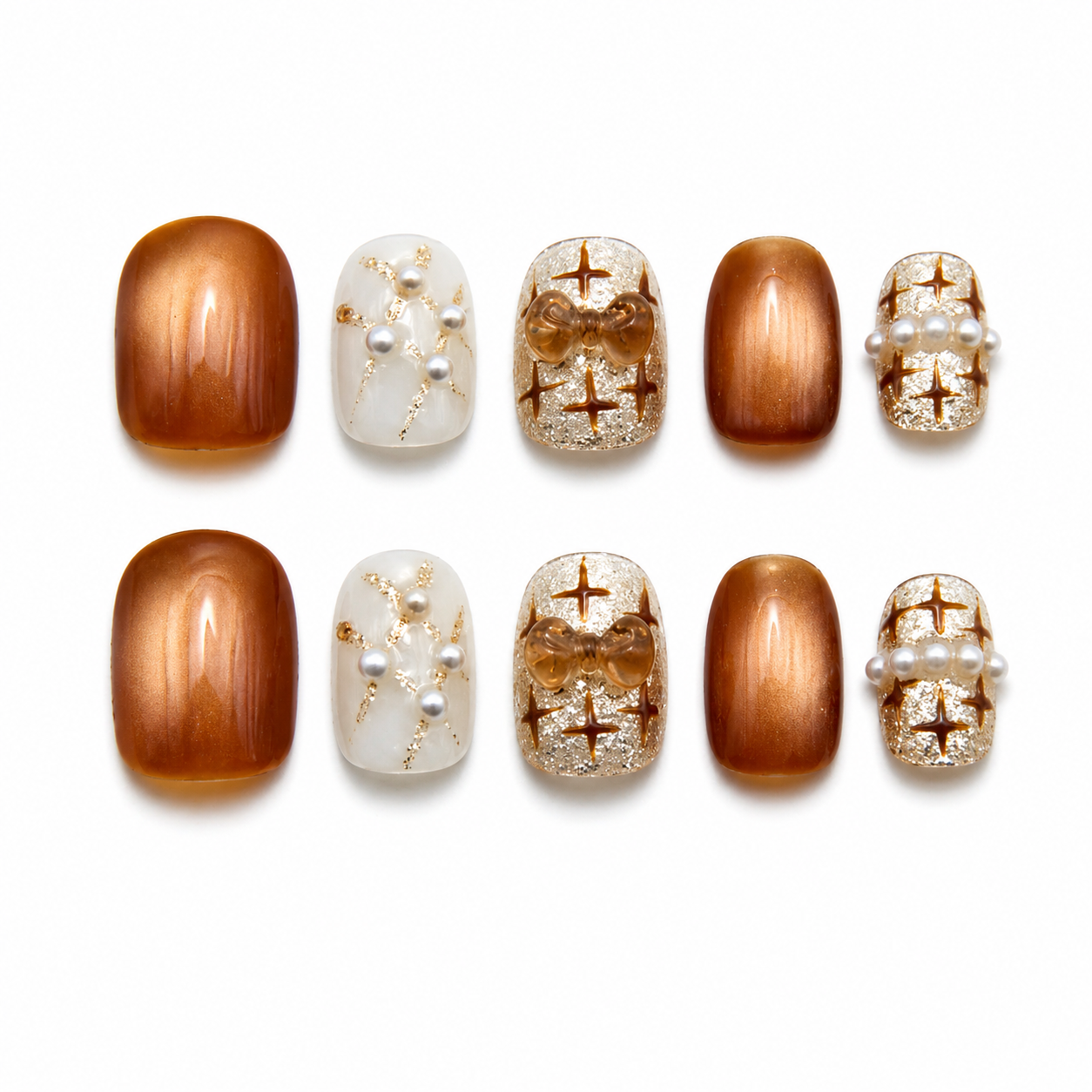 Golden Pearl Charm