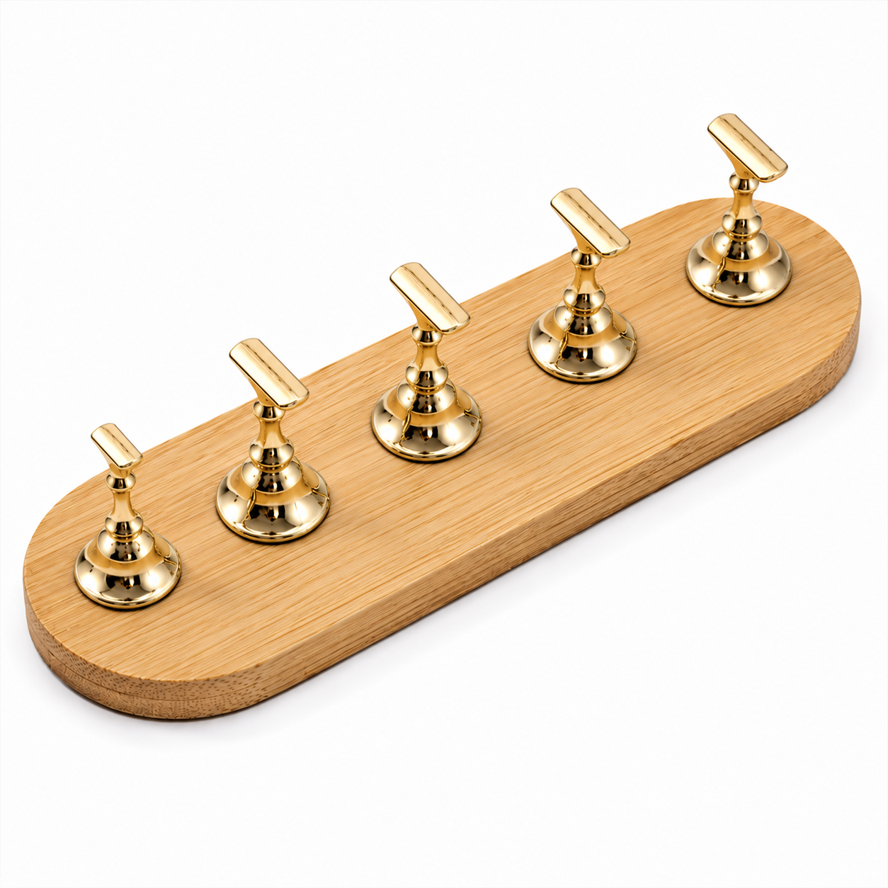 Wooden Magnetic Nail Practice & Display Stand – 5 Nail Holders