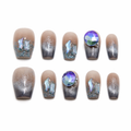 Midnight Aurora Press On Nails