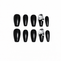 Midnight Diamond Press On Nails
