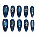 Midnight Star Press On Nails