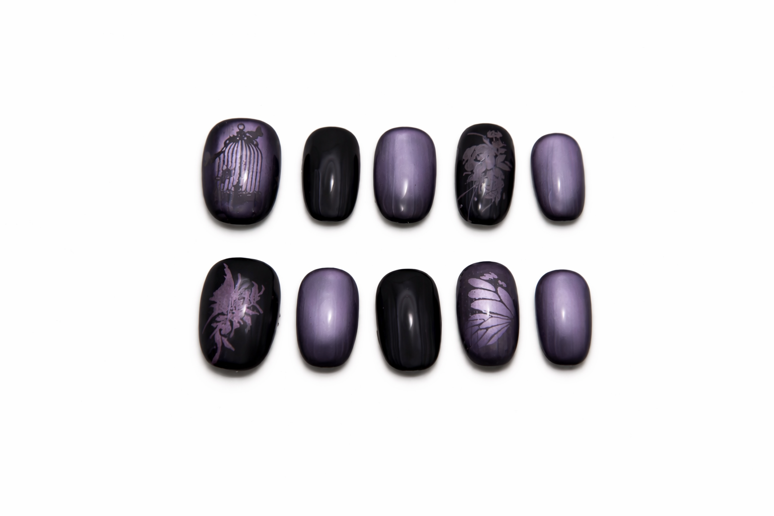 Midnight Whisper Press On Nails