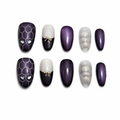 Midnight Web Press On Nails