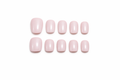 Milky Rose Short Press On Nails