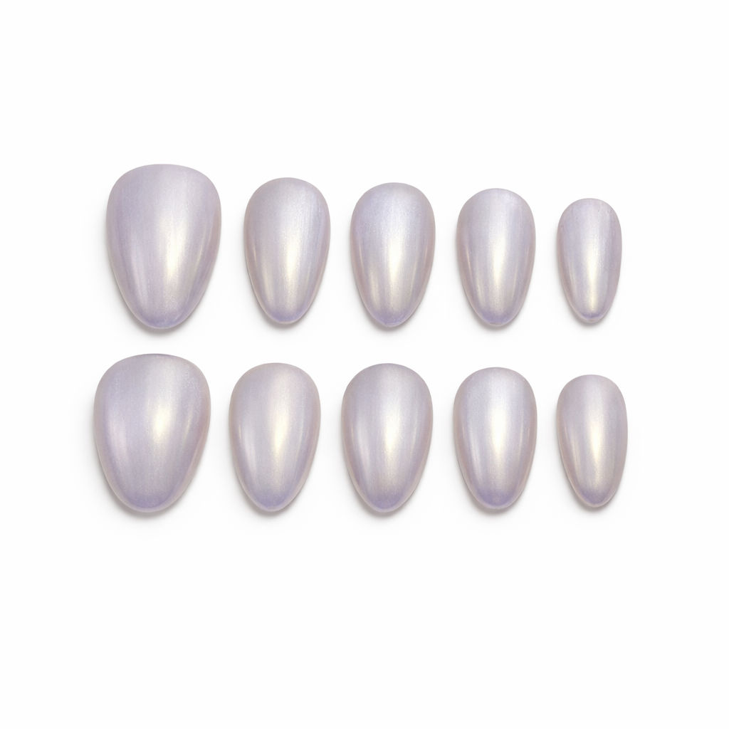 Moonlit Pearl Press On Nails