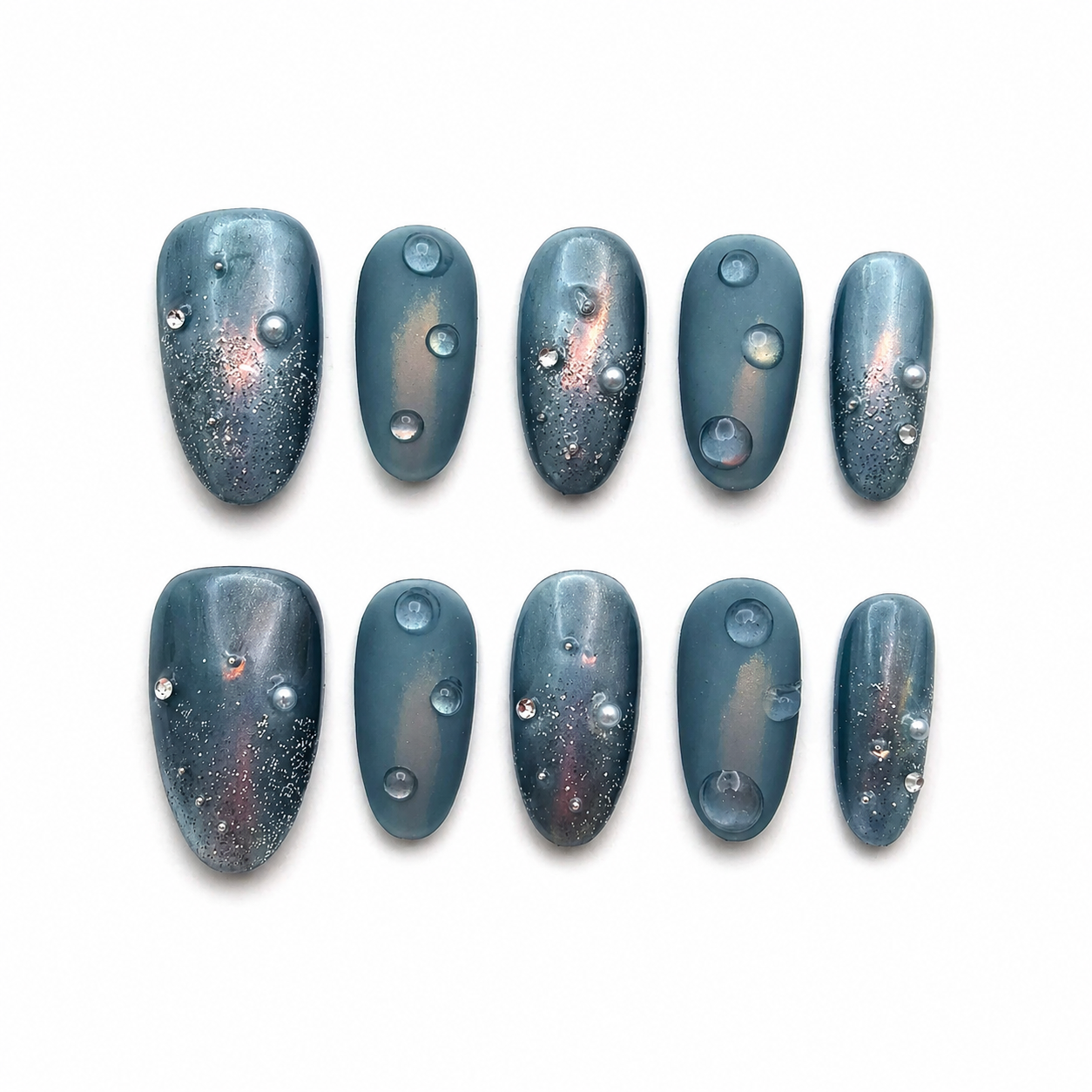 Ocean Galaxy Press On Nails