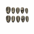 Olive Glam Press On Nails