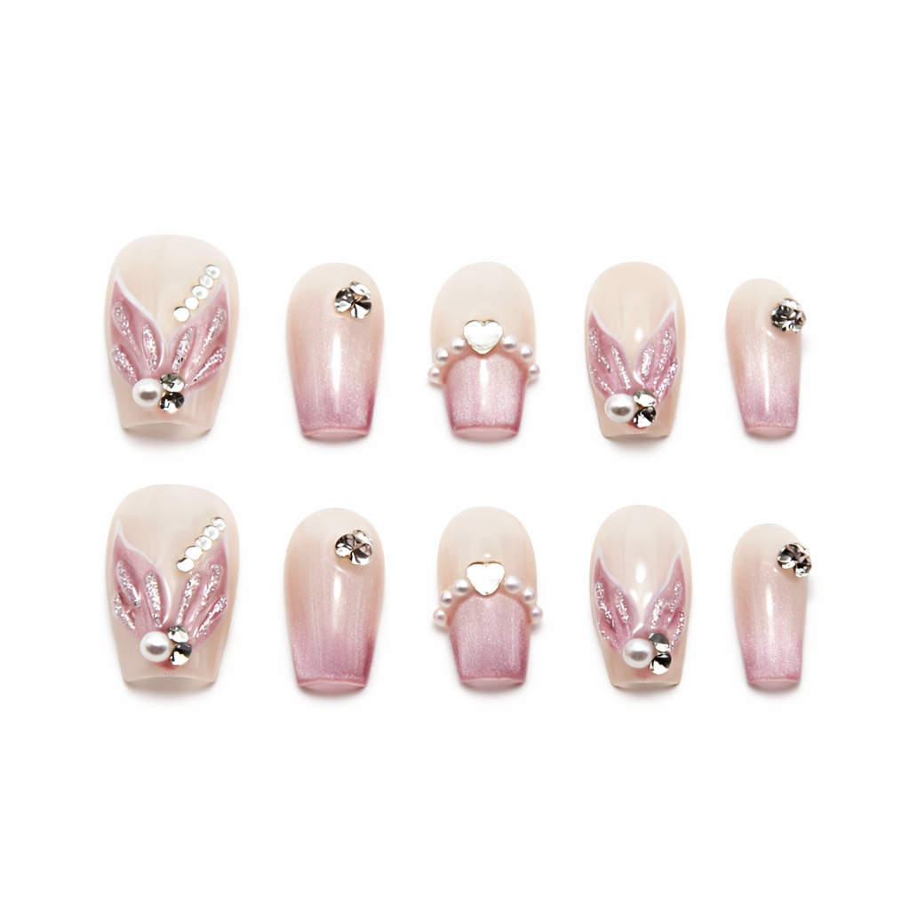 Pearl Elegance Press On Nails