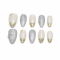 Pearl Glow Press On Nails