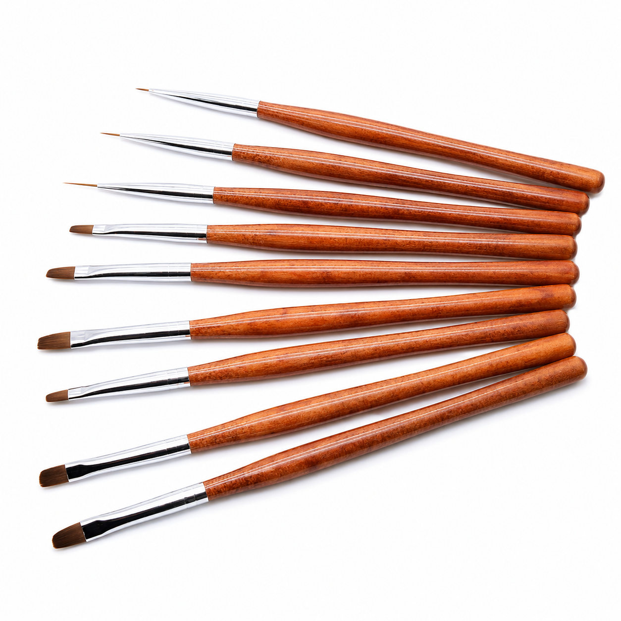 Professional Nail Art Brush Set – 9 Precision Brushes