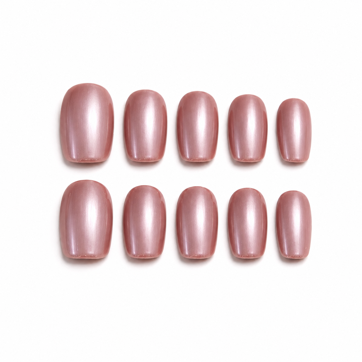Rose Silk Press On Nails