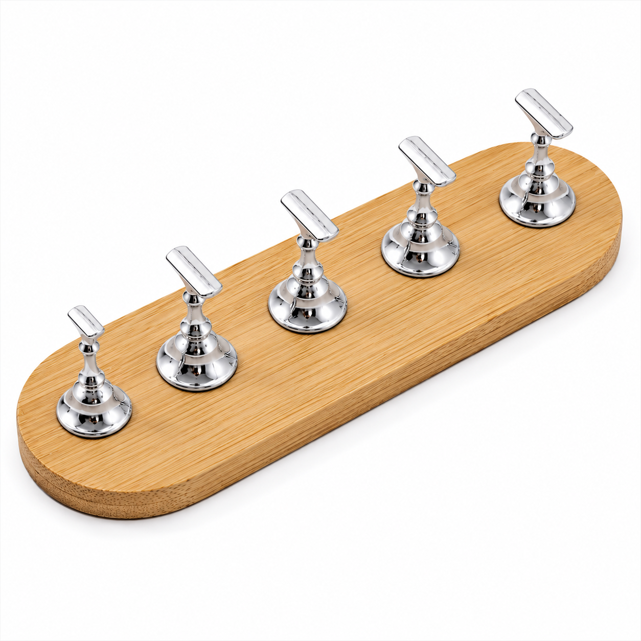Wooden Magnetic Nail Practice & Display Stand – 5 Nail Holders