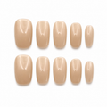 Soft Latte Square Press On Nails