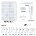 Reusable Nail Forms Tips JM-10 (120 st)